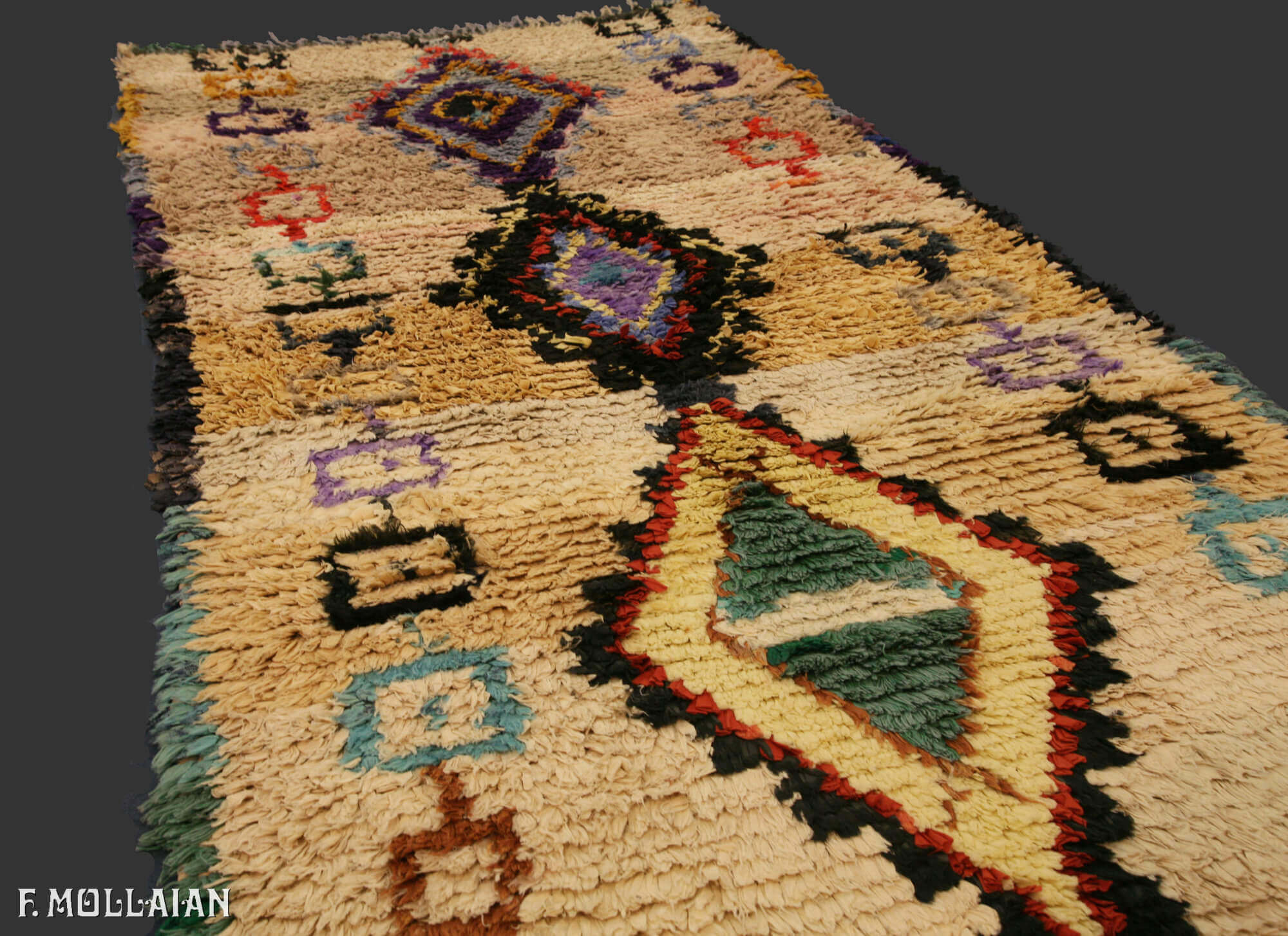 Semi-Antique Moroccan Marrakesh Rug n°:29179710